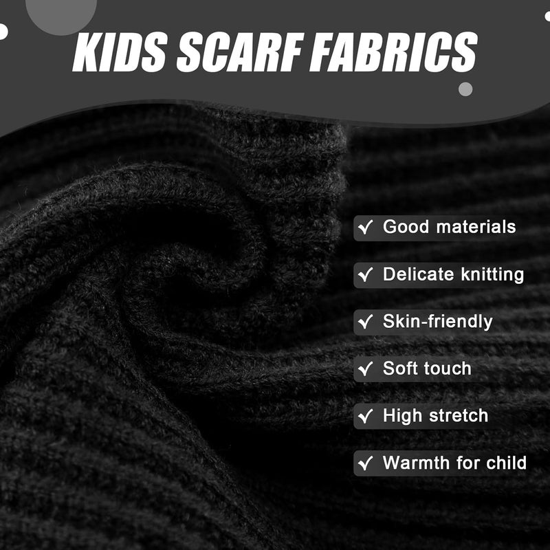 YATANAM Toddler Scarf Warm Knit Kids Neck Warmer Soft Stretch Baby Winter Scarves for Boys Girls - Image 5